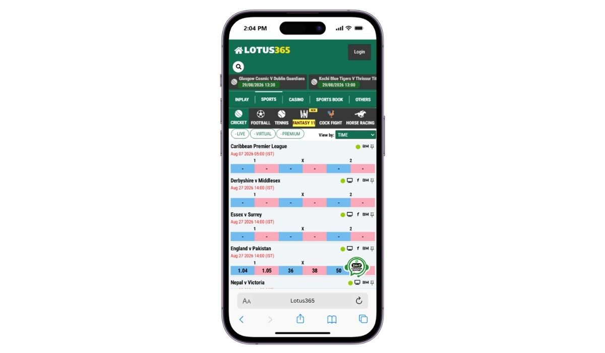 Lotus365 Sports Betting